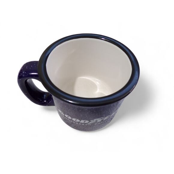 Goodyear ANS Distributing Heavyweight Stoneware Mug Cobalt Blue Speckles - Picture 2 of 5
